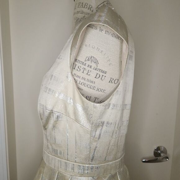 Brocade Fit & Flare Cocktail Dress - Picture 7 of 13